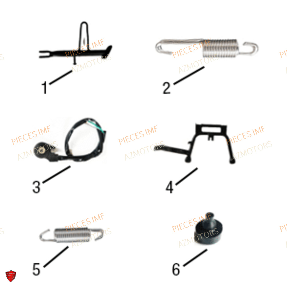 Bequille AZMOTORS PIECES NAXOS EURO 5