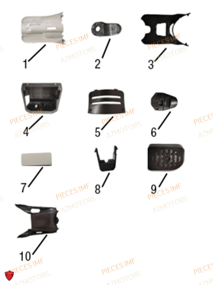 Carenages AZMOTORS PIECES NAXOS EURO 5