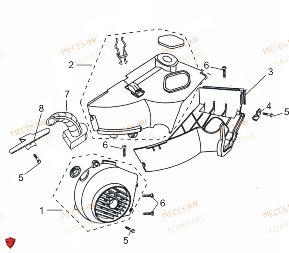 Coiffe De Cylindre Et Volute AZMOTORS PIECES NAXOS EURO 5