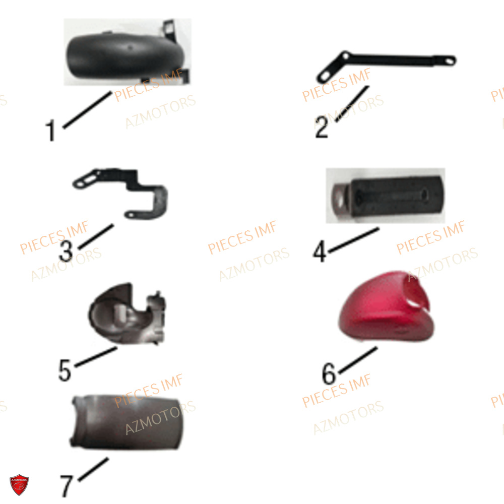 Garde Boue AZMOTORS PIECES NAXOS EURO 5