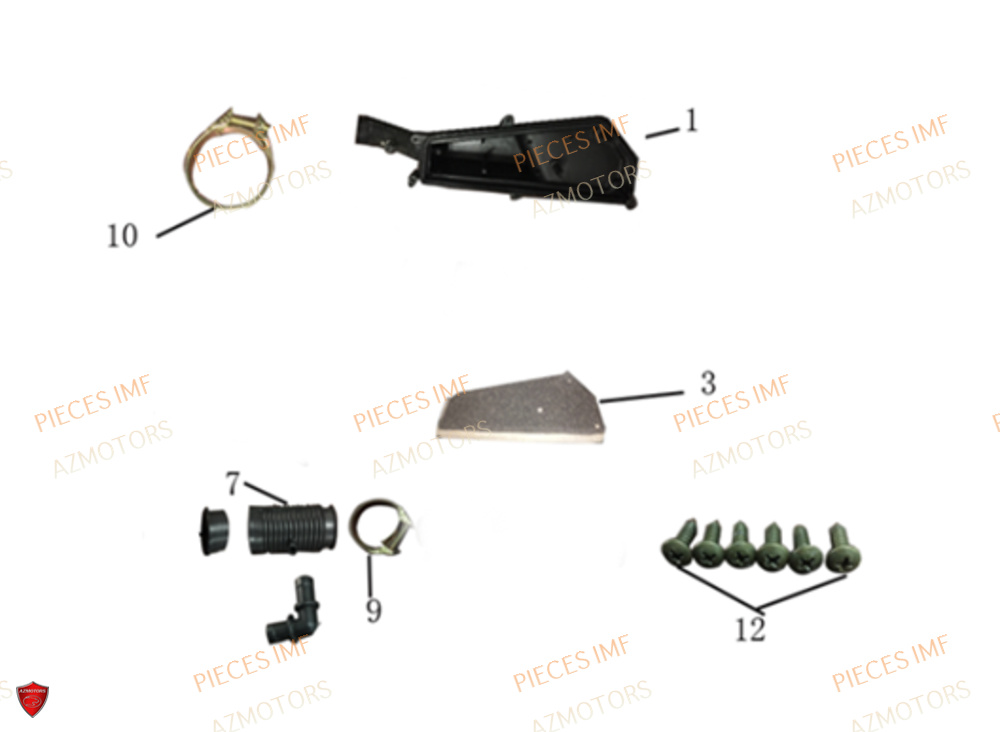 Boite A Air AZMOTORS PIECES NEWPACH 4T 12P EURO 4