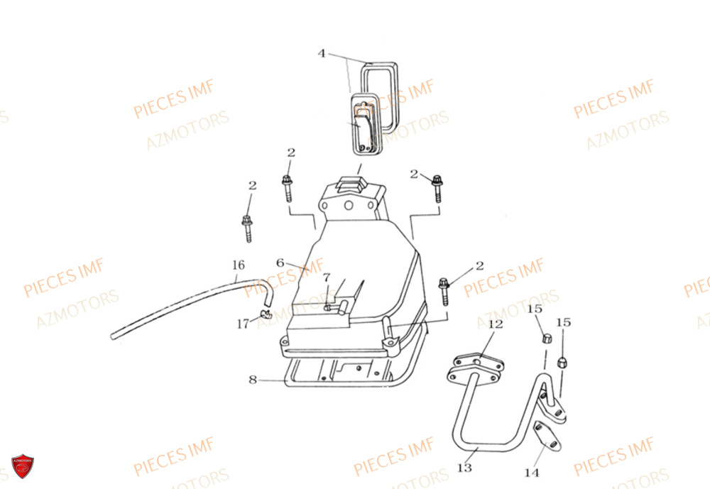 Cache Culbuteur AZMOTORS PIECES NEWPACH 4T 12P EURO 4