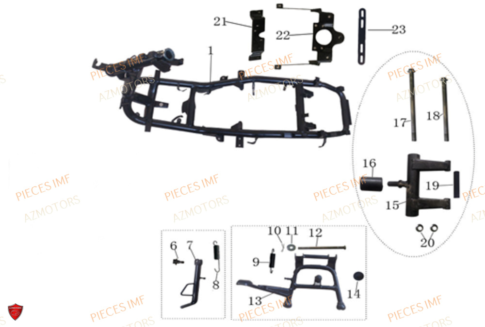 Chassis AZMOTORS PIECES NEWPACH 4T 12P EURO 4