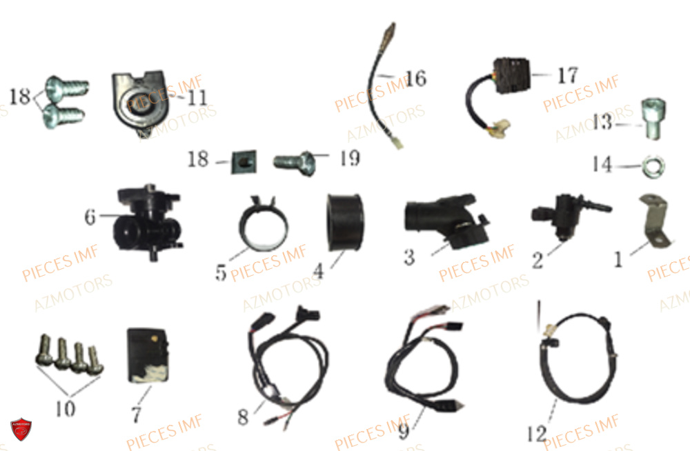 Corps A Injection AZMOTORS PIECES NEWPACH 4T 12P EURO 4