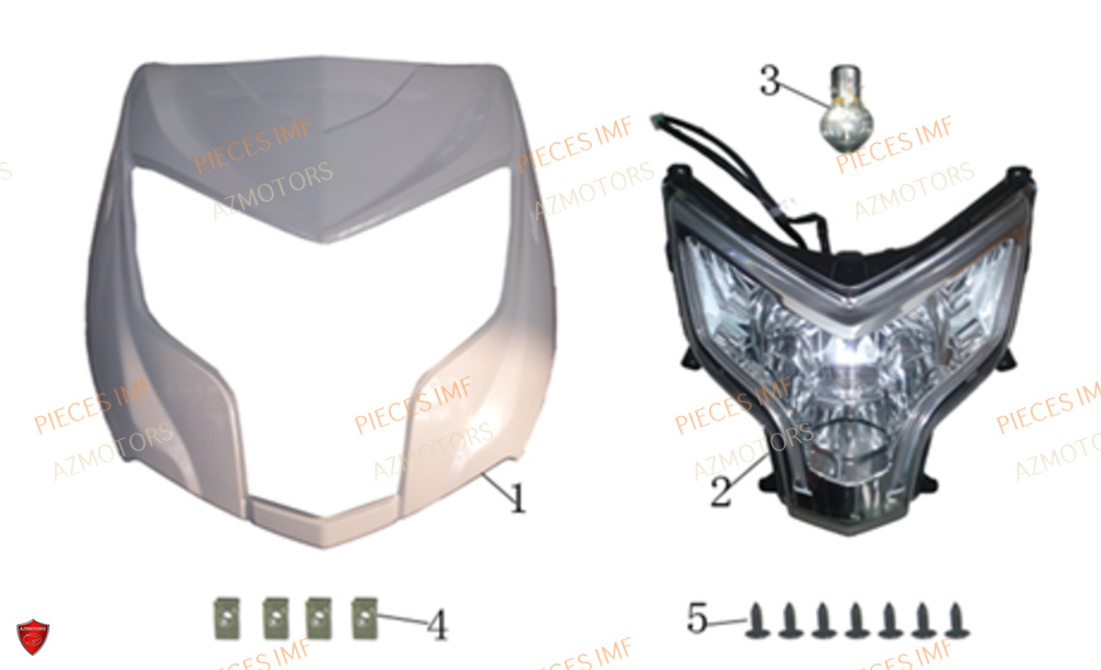Face Avant Superieure AZMOTORS PIECES NEWPACH 4T 12P EURO 4