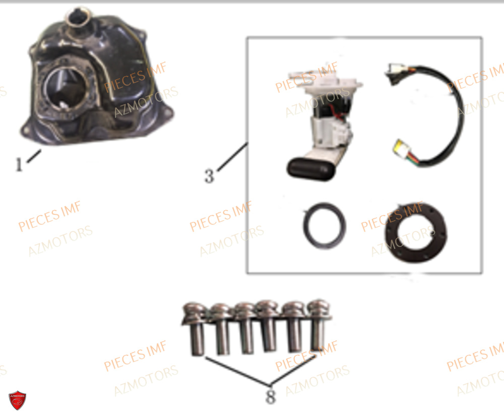 Reservoir 1 AZMOTORS PIECES NEWPACH 4T 12P EURO 5