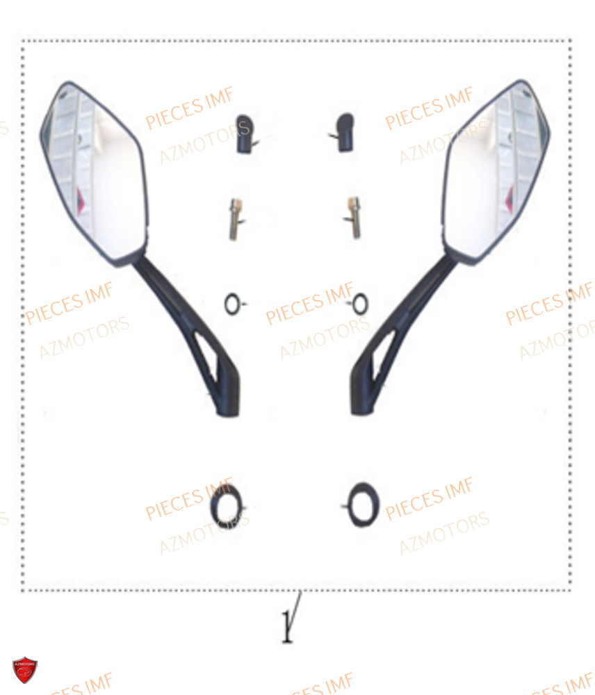 Retroviseurs AZMOTORS PIECES NEWPACH 4T 12P EURO 5
