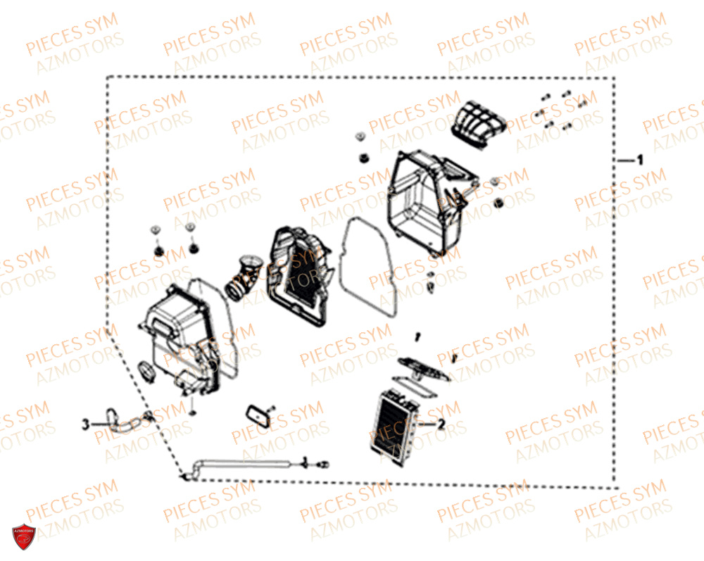 Filtre A Air SYM Pièces NH-X 125I - ME12B1-EU (2019)