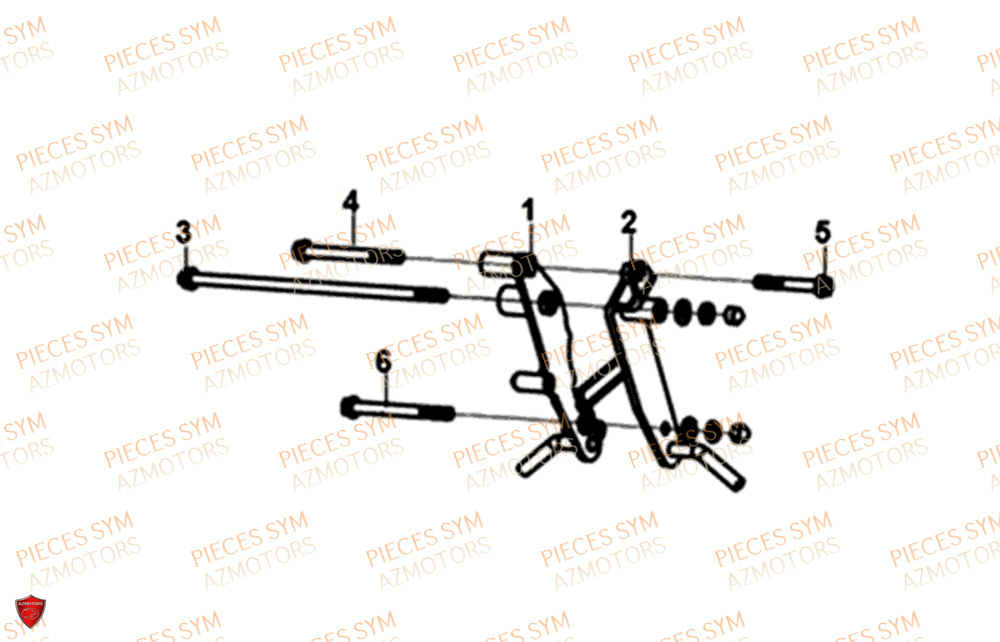 Plaque De Suspension SYM Pièces NH-X 125I - ME12B1-EU (2019)