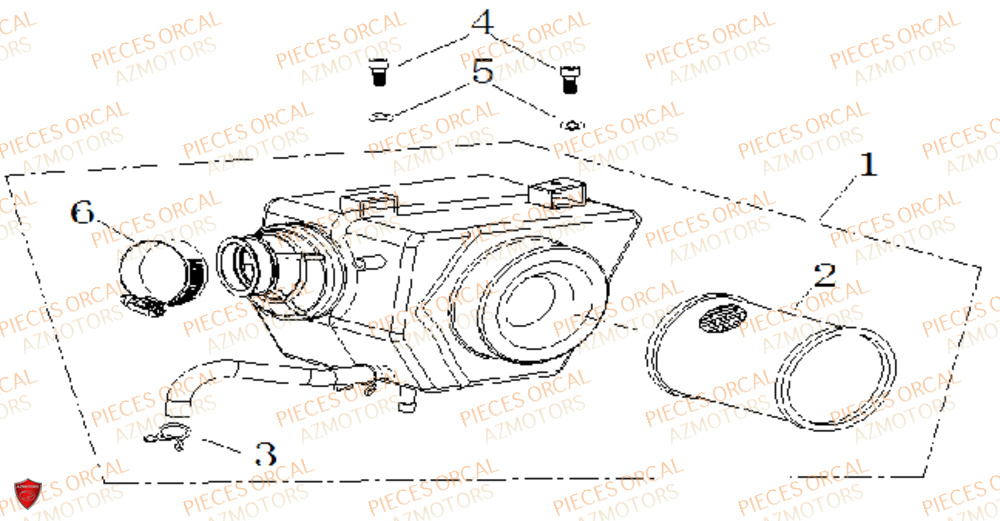 Filtre A Air ORCAL Pièces Orcal NK01 125cc 