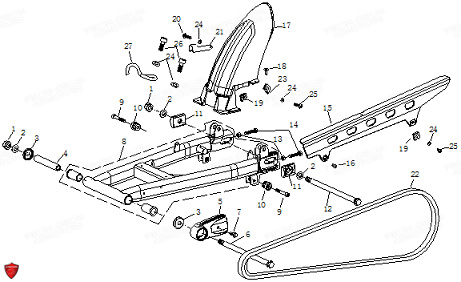 Bras Oscillant ORCAL Pièces Orcal NK01 125cc EURO 5
