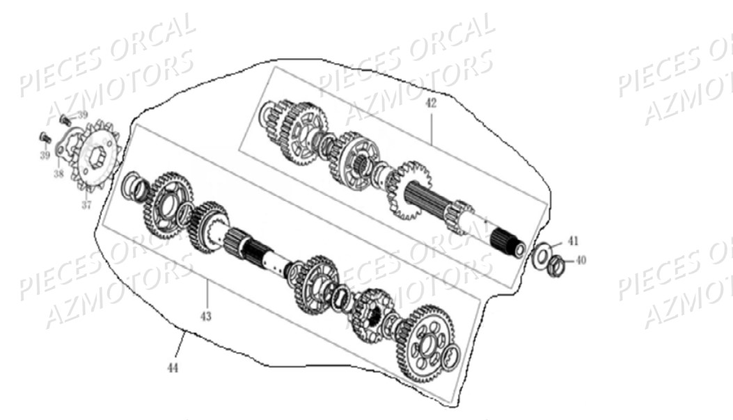 Arbre de Transmission ORCAL NK01 125 Orcal