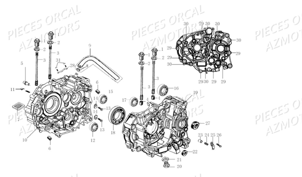 Carter Moteur ORCAL 
