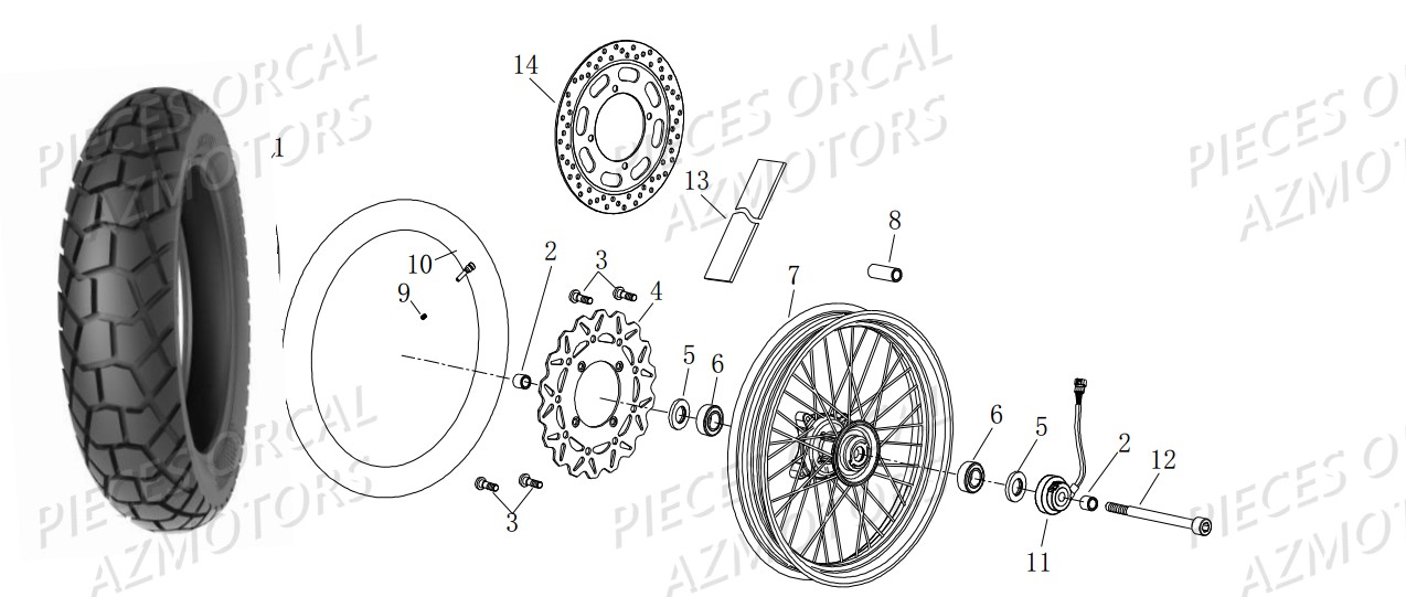Roue Avant ORCAL 