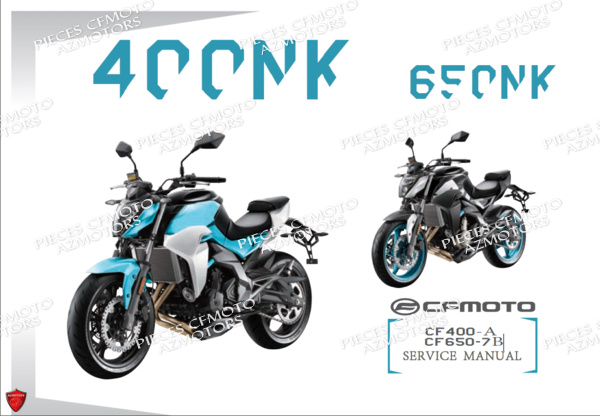 Manuel Utilisateur CFMOTO Pièces Origine CFMOTO 650 NK ABS (2018)