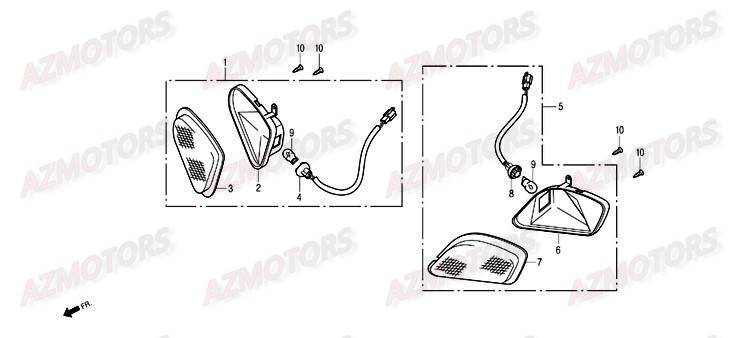 Clignotants DAELIM Pieces Scooter DAELIM Otello 125cc