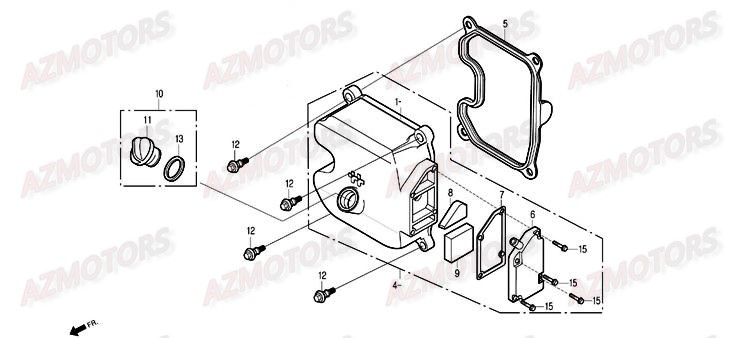 Element Filtrant DAELIM Pieces Scooter DAELIM Otello 125cc