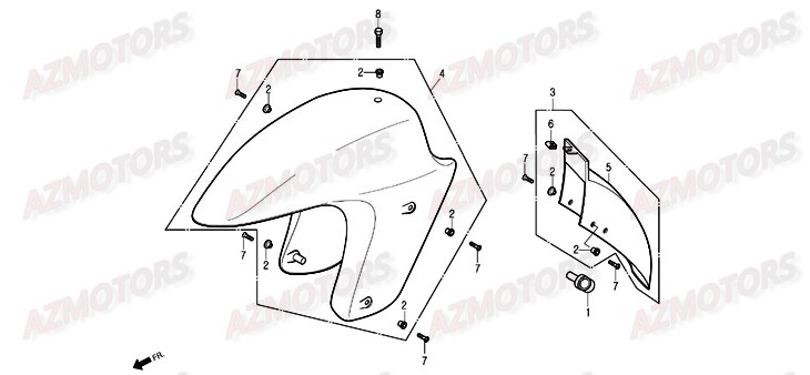 INSERT GARDE BOUE AV.  NS.98 DAELIM pour GARDE-BOUE-AVANT de OTELLO