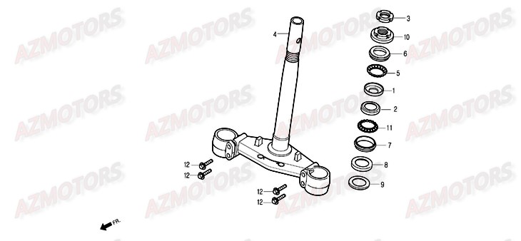 Te De Direction DAELIM Pieces Scooter DAELIM Otello 125cc