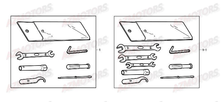 Trousse A Outils DAELIM Pieces Scooter DAELIM Otello 125cc