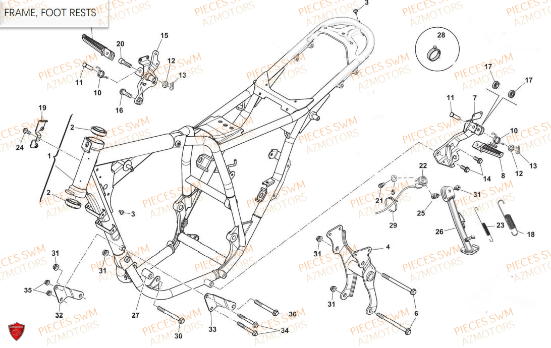 CHASSIS SWM OUTLAW 125 E5