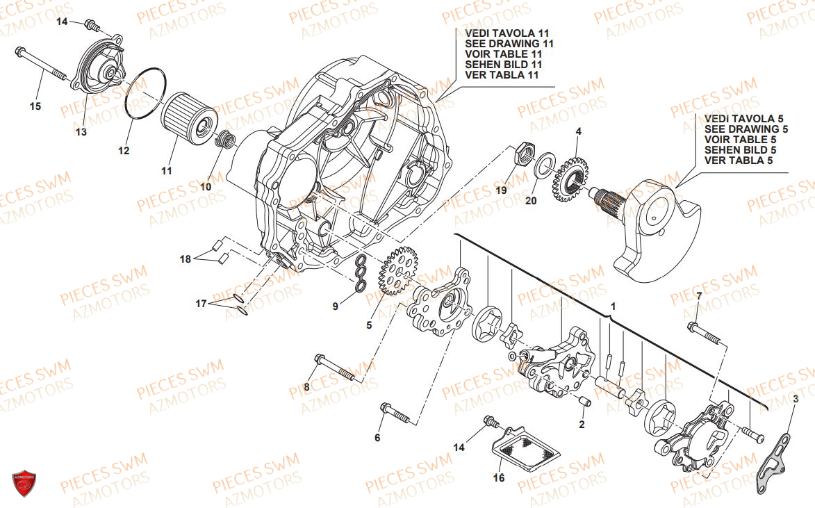 POMPE A HUILE SWM OUTLAW 440 2019