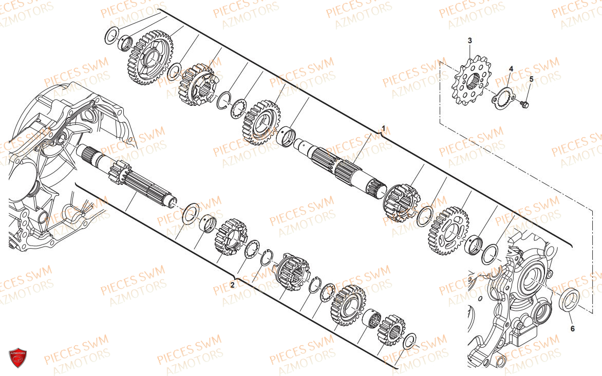 TRANSMISSION SWM OUTLAW 440 2019