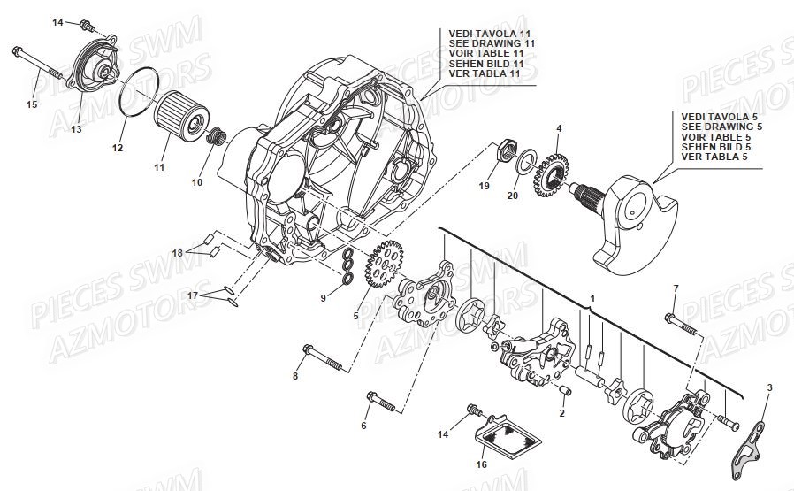 POMPE A HUILE pour OUTLAW 500 2019