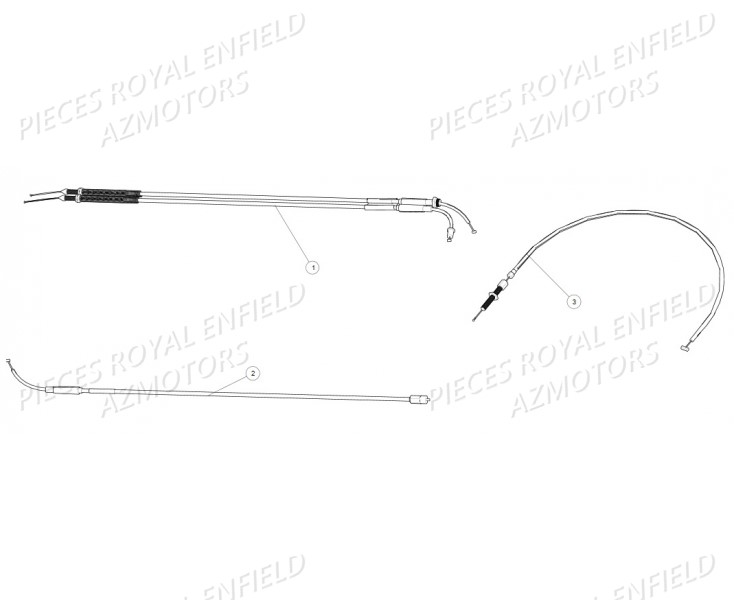 Cables ROYAL ENFIELD Pieces ROYAL ENFIELD CLASSIC PEGASUS 500 (E4) BROWN (2018)