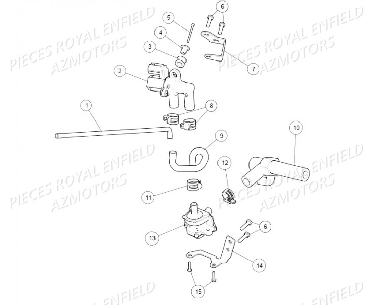 SYSTEME_ANTI-POLLUTION ROYAL ENFIELD Pieces ROYAL ENFIELD CLASSIC PEGASUS 500 (E4) BROWN (2018)