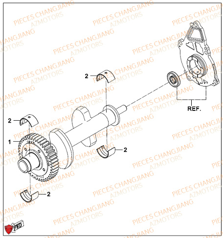 Balancier CHANGJIANG Pieces SIDE-CAR CHANGJIANG CJ 650 PEKIN_EXPRESS EURO4