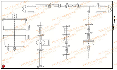 Canister CHANGJIANG Pieces SIDE-CAR CHANGJIANG CJ 650 PEKIN_EXPRESS EURO4