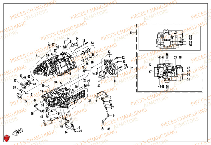 Carter CHANGJIANG Pieces SIDE-CAR CHANGJIANG CJ 650 PEKIN_EXPRESS EURO4