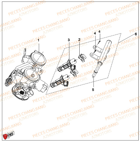 Injection CHANGJIANG Pieces SIDE-CAR CHANGJIANG CJ 650 PEKIN_EXPRESS EURO4