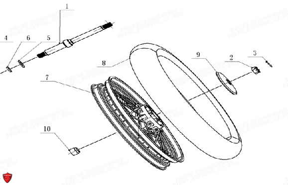 ROUE SIDE CAR pour PEKIN EXPRESS CJ 650