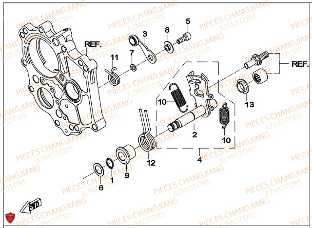 Selection CHANGJIANG Pieces SIDE-CAR CHANGJIANG CJ 650 PEKIN_EXPRESS EURO4