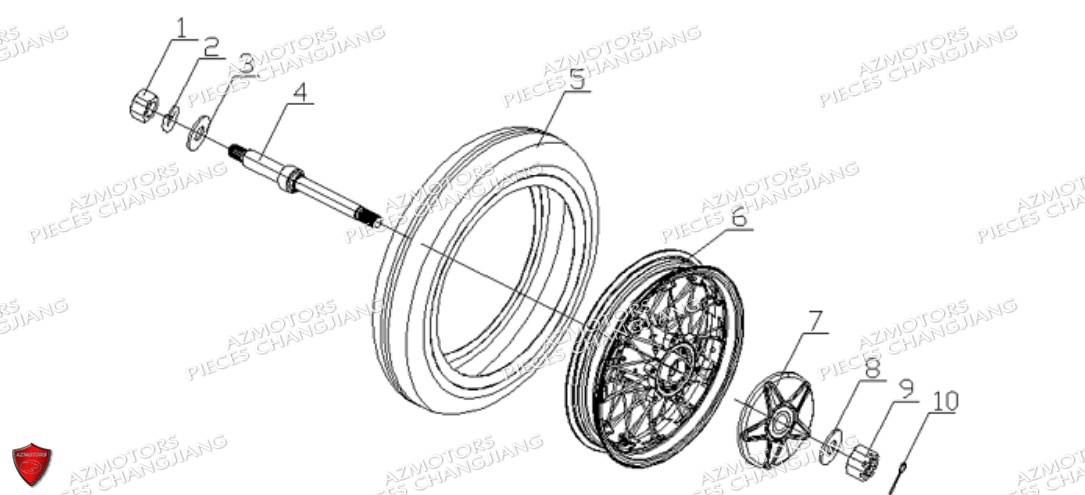 ROUE DU PANIER CHANGJIANG PEKIN EXPRESS EURO 5