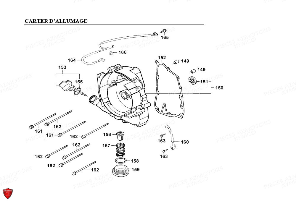 CARTER D ALLUMAGE KYMCO PEOPLE 125 4T EURO II