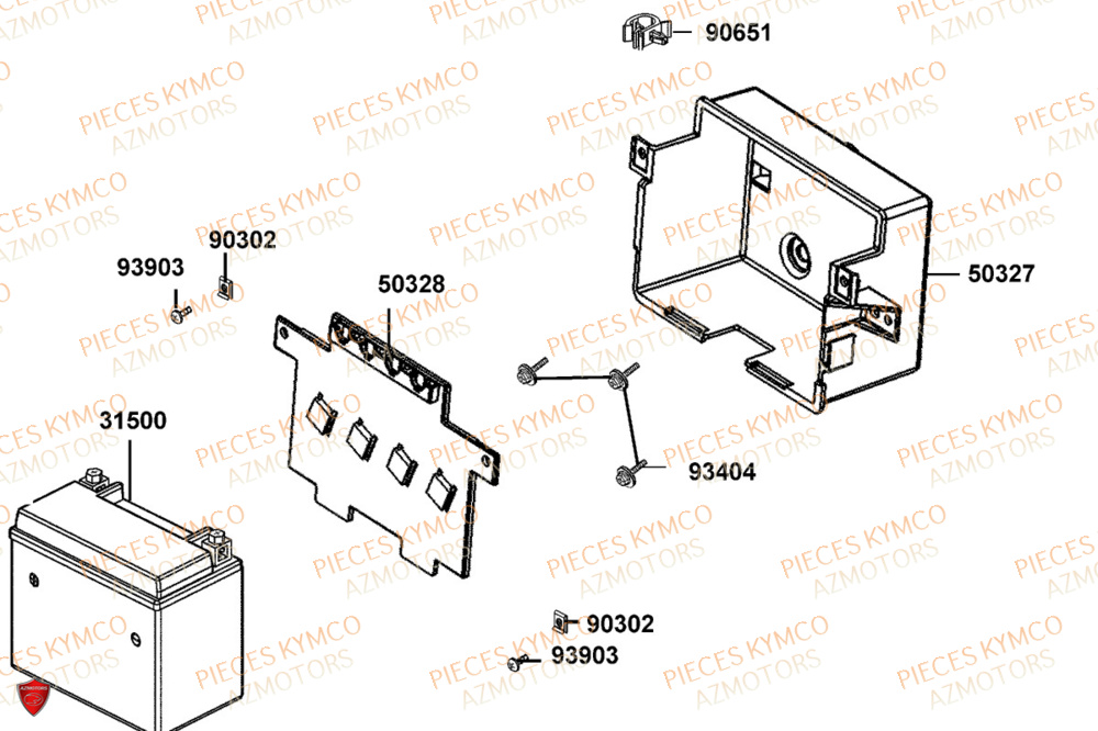 Batterie KYMCO Pièces PEOPLE 125S I ABS EURO 5+ (TF25BG)