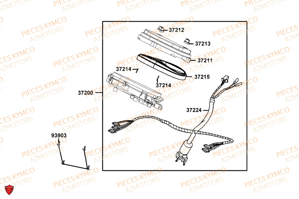 Compteur KYMCO Pièces PEOPLE 125S I ABS EURO 5+ (TF25BG)
