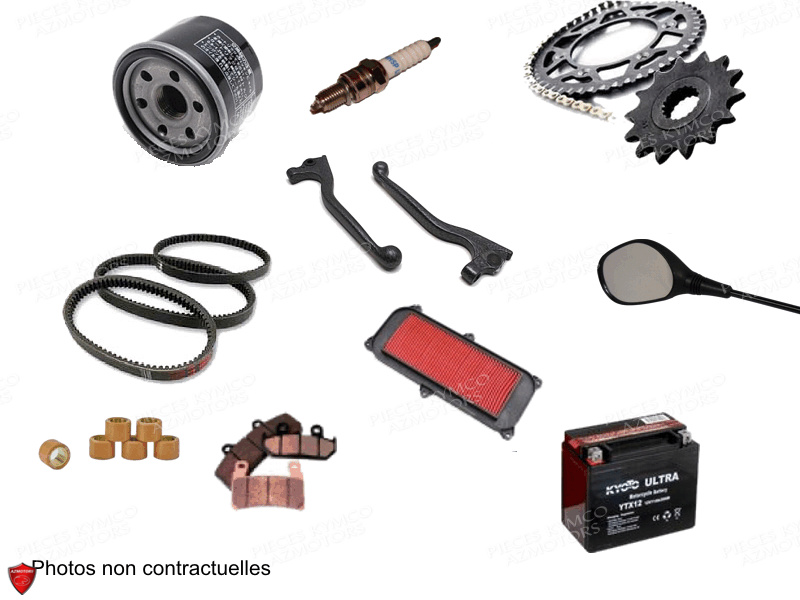 BATTERIE YT12A-BS YUASA (ORIGINE) KYMCO pour 1 CONSOMMABLES REVISION de PEOPLE125-GT-III