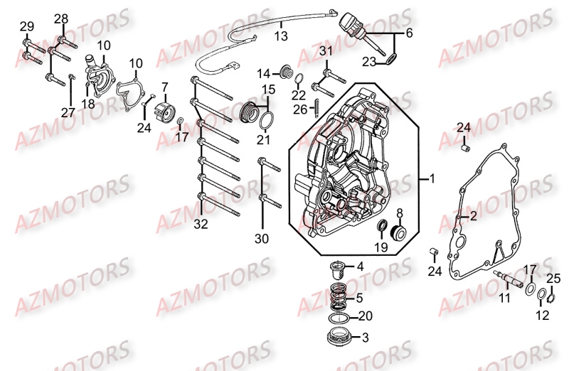 CARTER DROIT AZMOTORS PEOPLE125 GT III