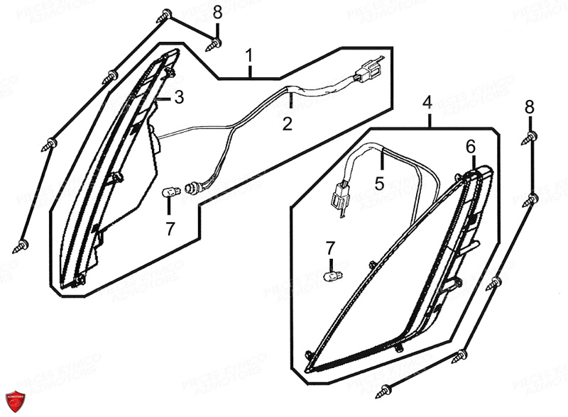 CLIGNOTANTS pour PEOPLE125-GT-III