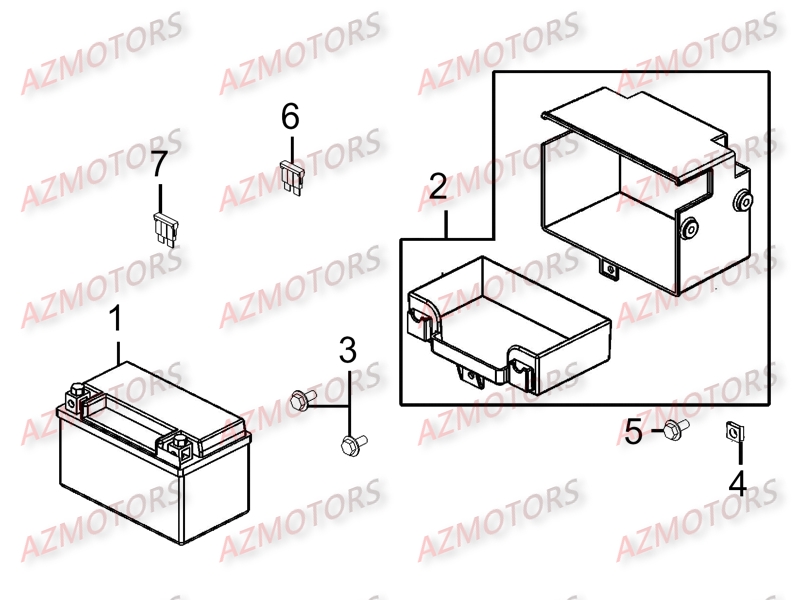 BATTERIE KYMCO Pièces Scooter Kymco PEOPLE ONE 125 4T EURO III