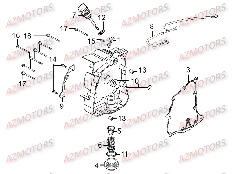 Carter Droit KYMCO Pièces Scooter Kymco PEOPLE ONE 125 4T EURO III