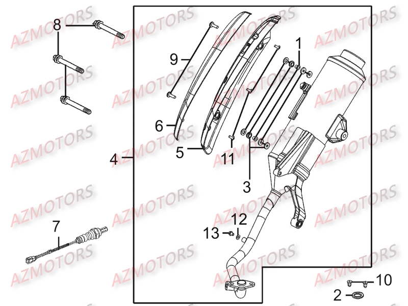 ECHAPPEMENT pour PEOPLE125-ONE