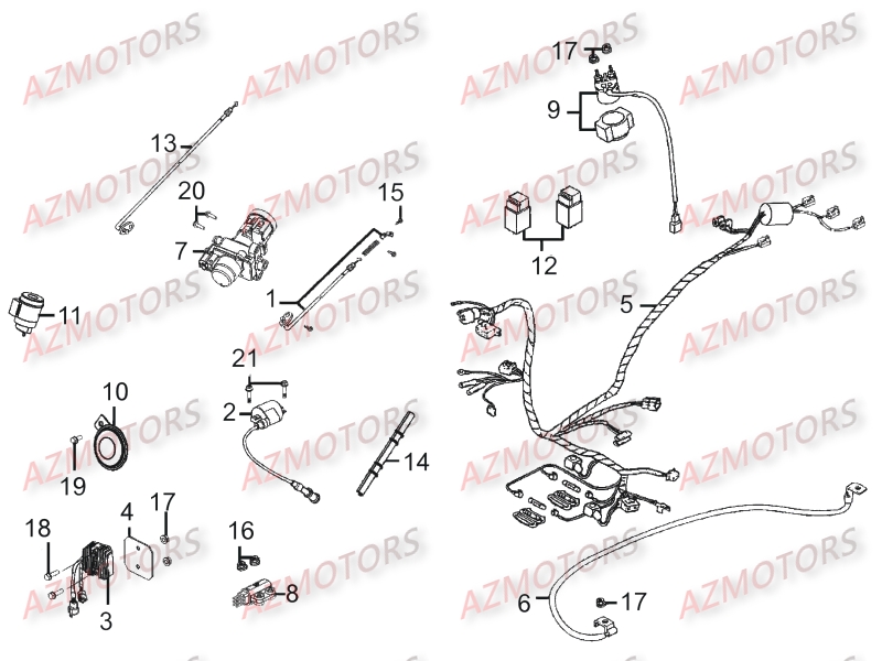 Equipement Electrique KYMCO Pièces Scooter Kymco PEOPLE ONE 125 4T EURO III
