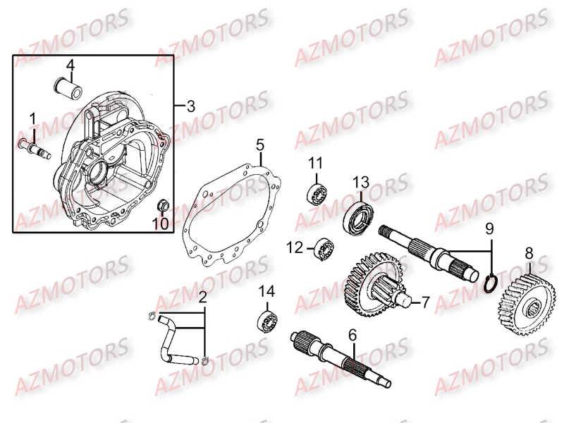Transmission KYMCO Pièces Scooter Kymco PEOPLE ONE 125 4T EURO III