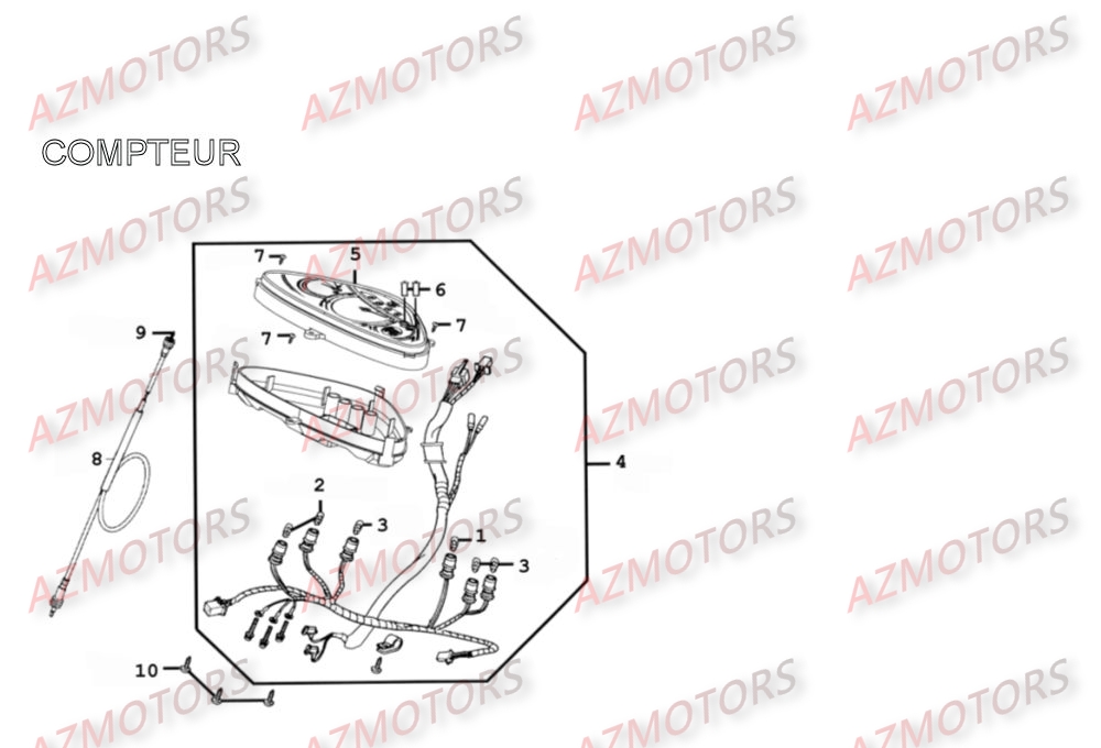 AMPOULE WB 12V 3.0W (T10) pour COMPTEUR de PEOPLE125-S-III