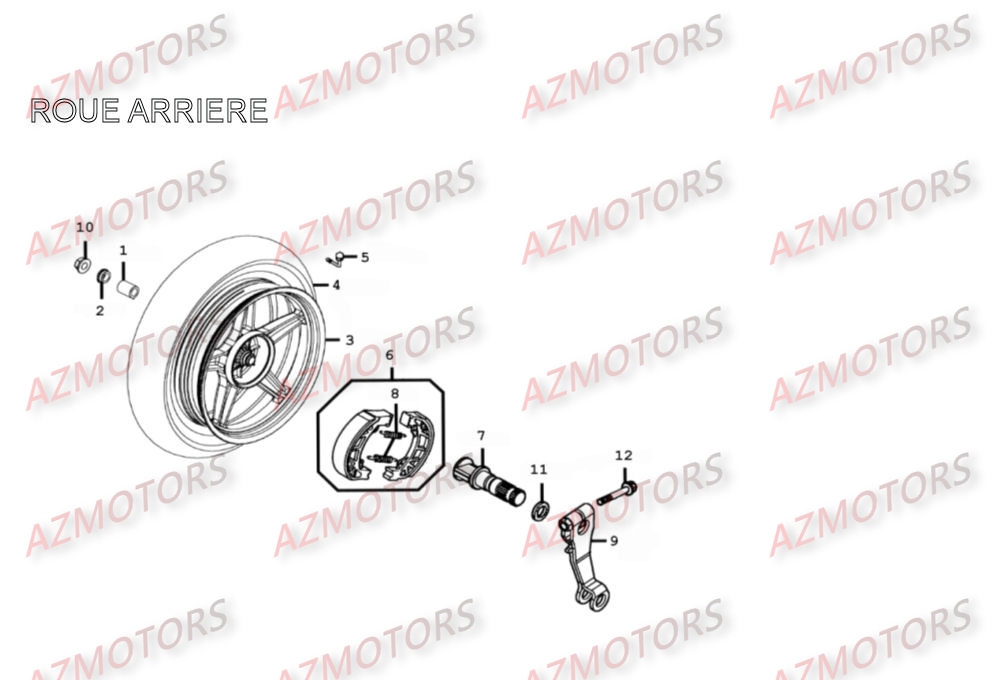 VALVE DE JANTE KYMCO pour ROUE ARRIERE de PEOPLE125-S-III